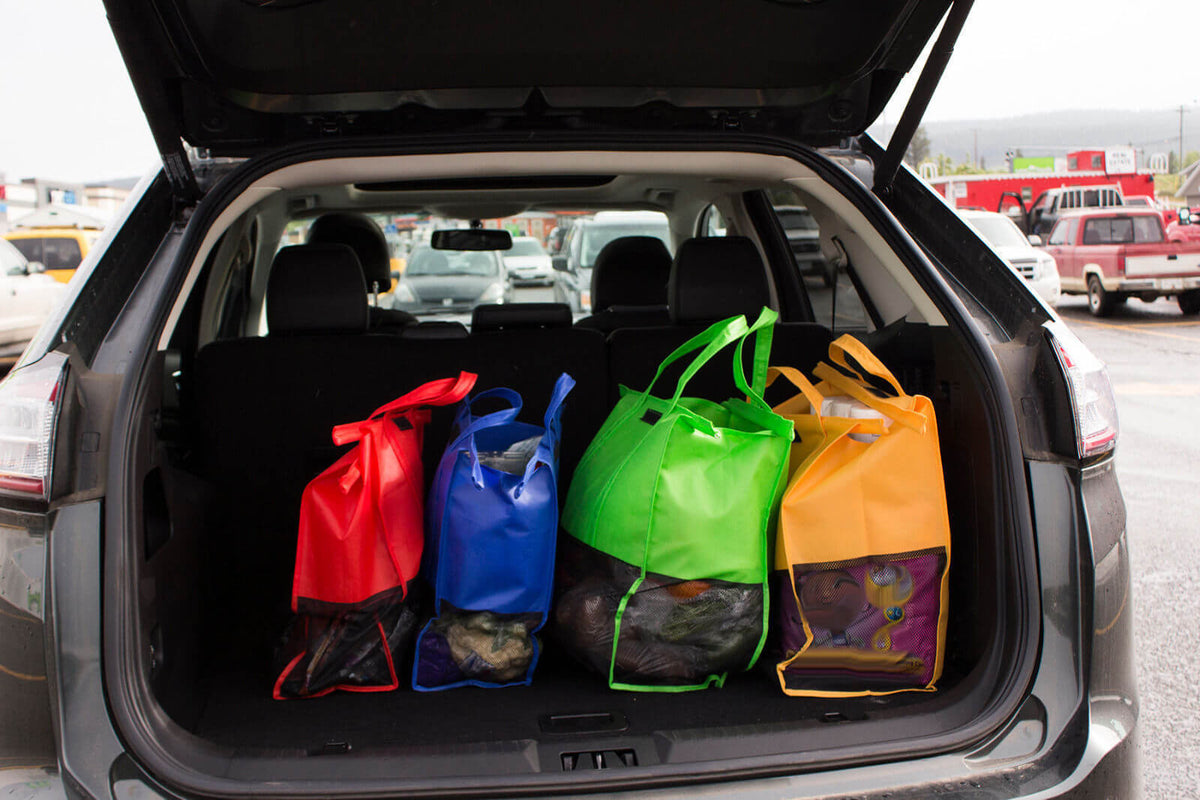 Avtoit | EcoSmart Shopping Cart Trolley Bags (Set of 4) | Reusable Grocery Organiser System