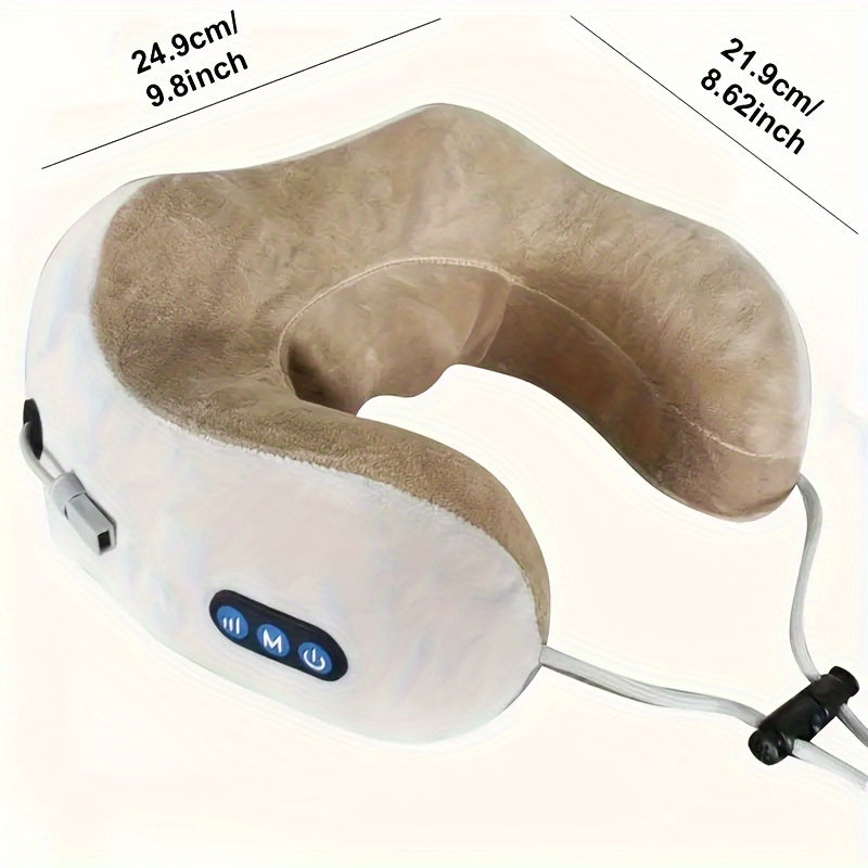 Avtoit | U-shaped Neck Pillow with Memory Foam & USB Rechargeable Heating - NeckEase Pro