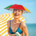 UV-Blocking Umbrella Hat with Wide Canopy and Foldable Design