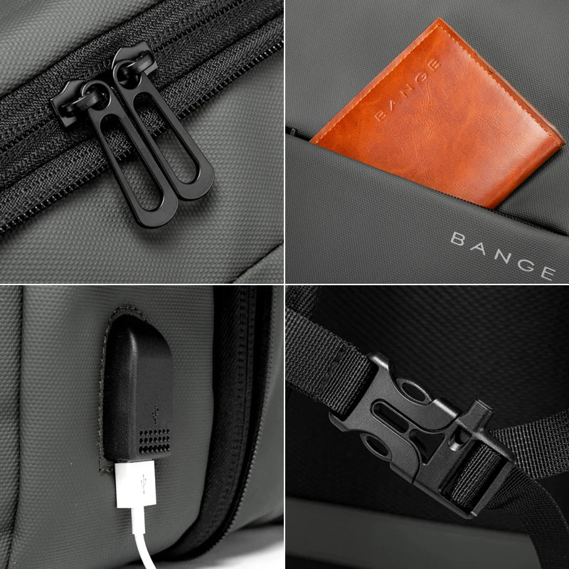 Avtoit | URBANFORM Business Backpack – Expandable, Waterproof, USB Charging Port & 17.3" Laptop Compartment
