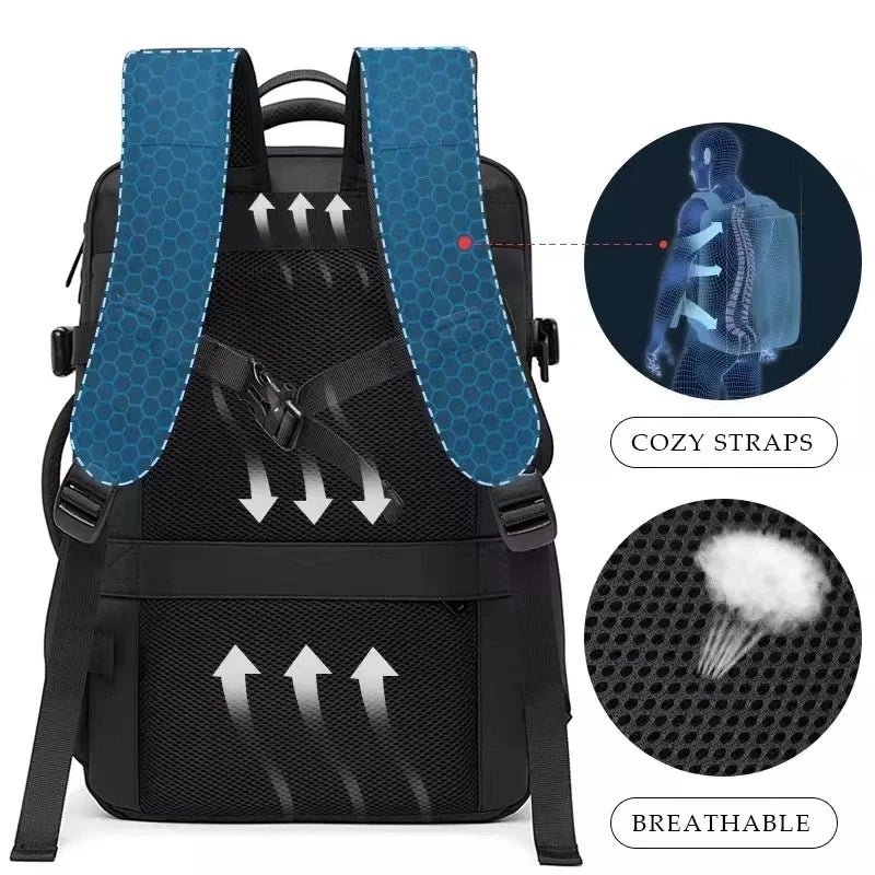 Avtoit | URBANFORM Business Backpack – Expandable, Waterproof, USB Charging Port & 17.3" Laptop Compartment