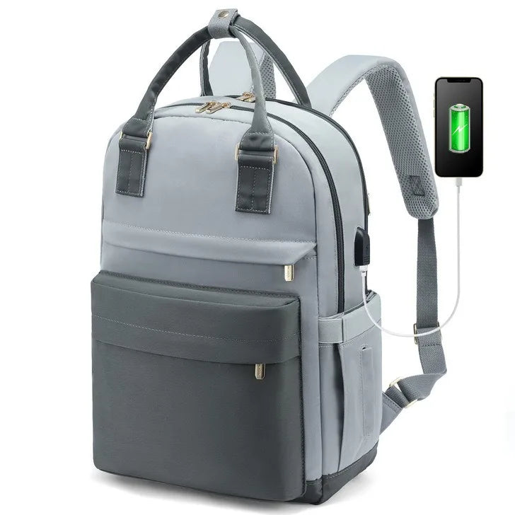 Avtoit | Women’s Waterproof Laptop Backpack with USB Charging – Stylish 17-Inch Work, School & Travel Bag