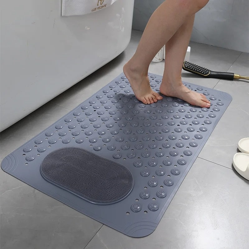 Avtoit | Anti-Slip Shower Mat with Integrated Foot Scrubber – Safe, Comfortable & Quick-Drying Design