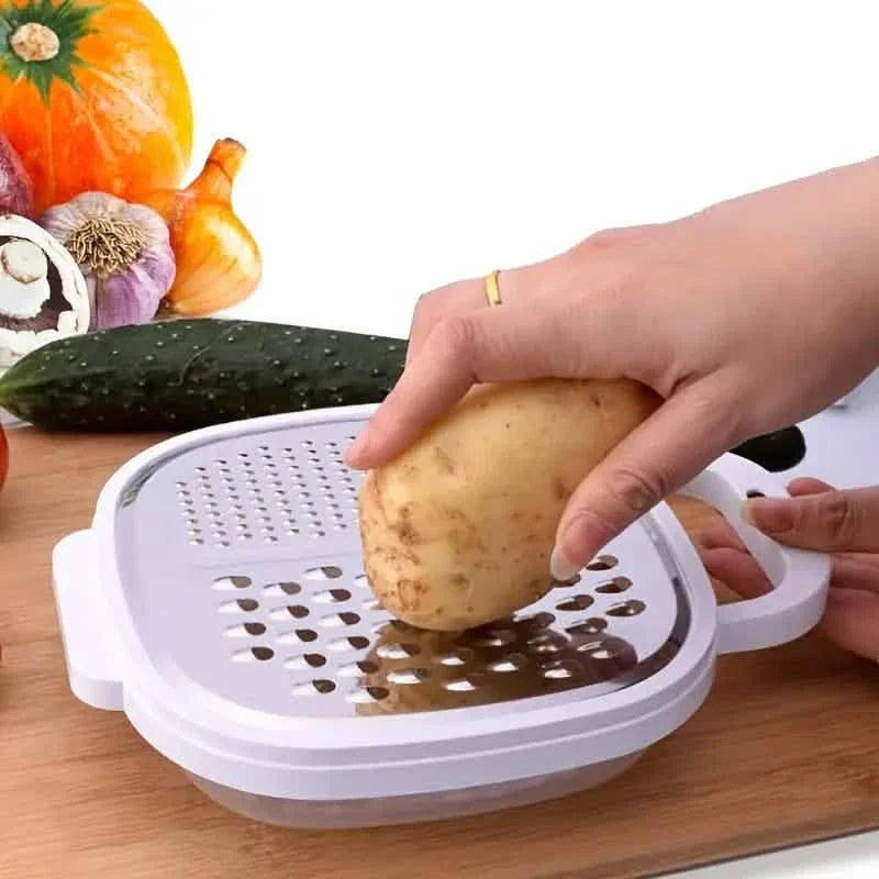 Avtoit | Vegetable slicer with lid and draining basket