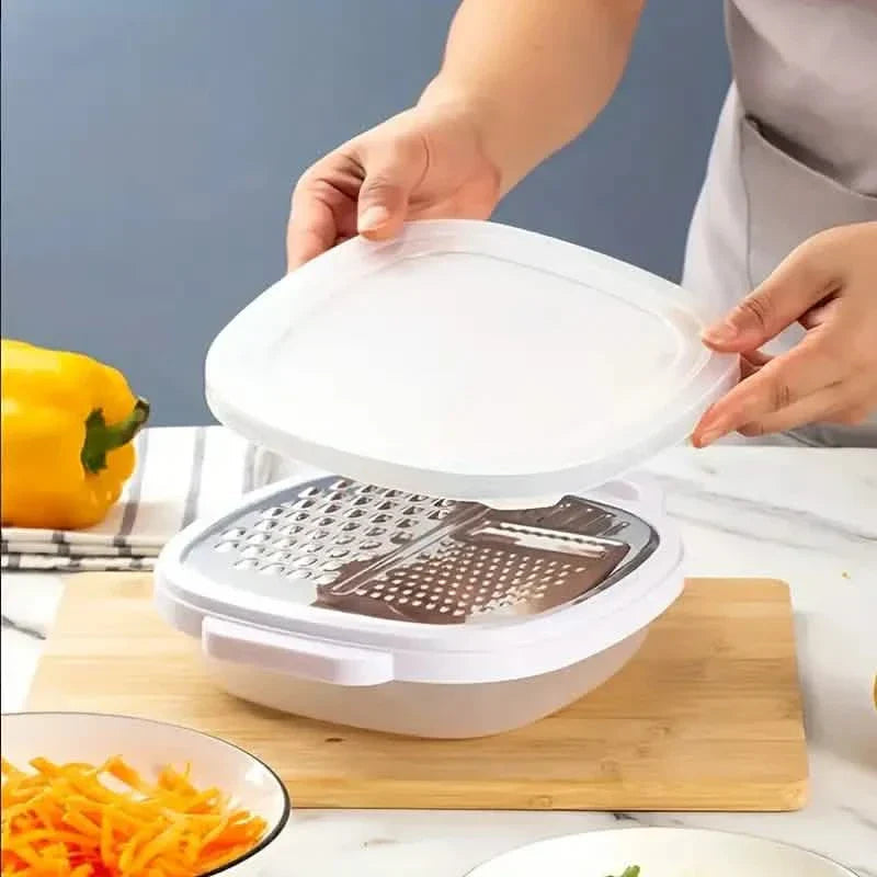 Avtoit | Vegetable slicer with lid and draining basket