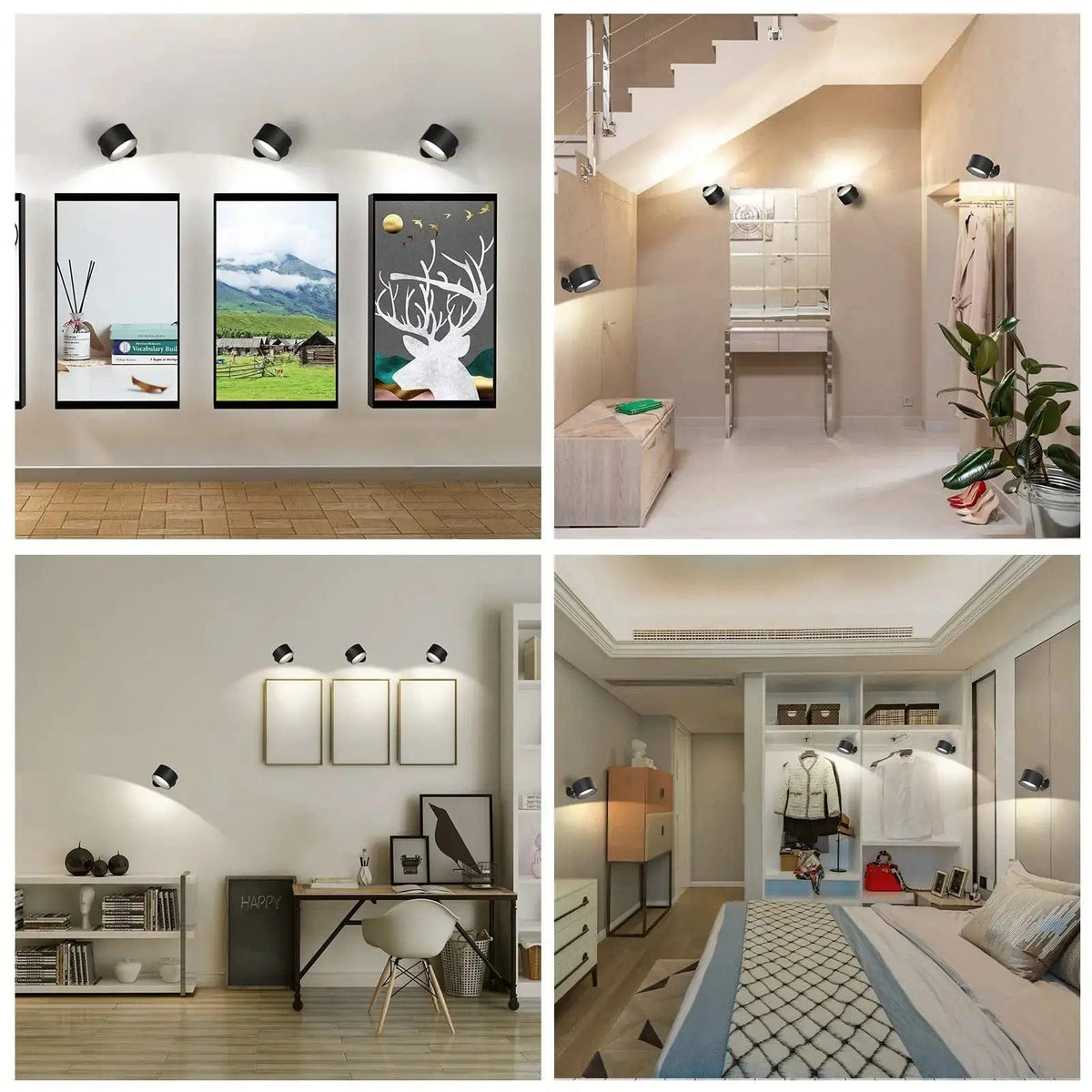 Avtoit | Battery Operated Wall Light | Rechargeable, 360° Adjustable & Wireless for Bedrooms, Hallways & Reading Corners