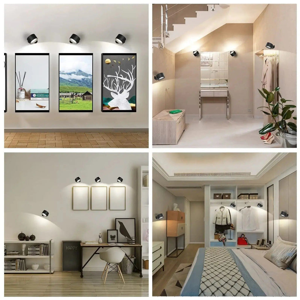 Avtoit | Battery Operated Wall Light | Rechargeable, 360° Adjustable & Wireless for Modern Interiors