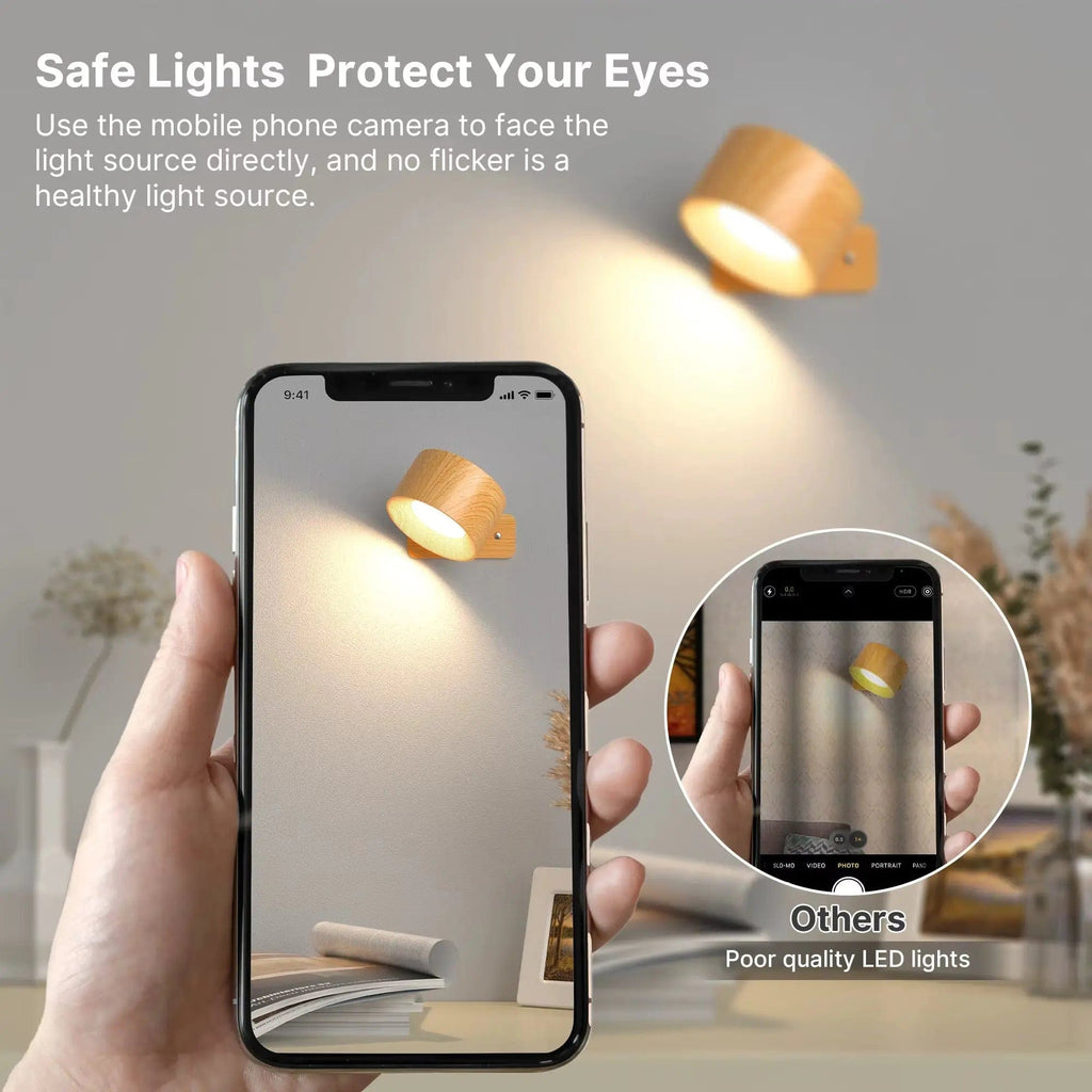 Avtoit | Battery Operated Wall Light | Rechargeable, 360° Adjustable & Wireless for Modern Interiors