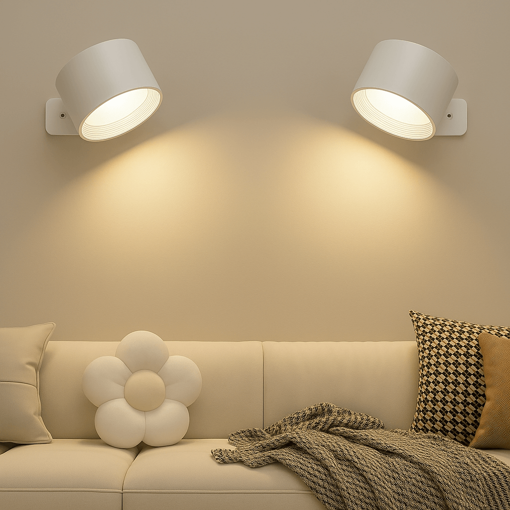 Avtoit | Battery Operated Wall Light | Rechargeable, 360° Adjustable & Wireless for Modern Interiors