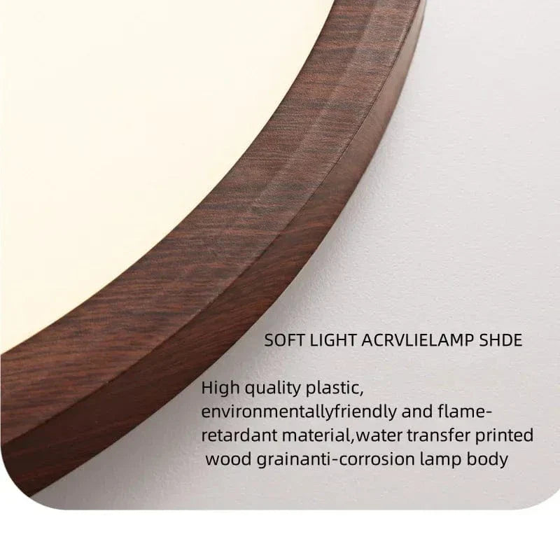 Avtoit | LED Ceiling Light | Ultrathin Wood Grain Design, Dustproof & Dimmable for Modern Interiors