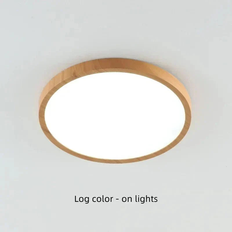 Avtoit | LED Ceiling Light | Ultrathin Wood Grain Design, Dustproof & Dimmable for Modern Interiors