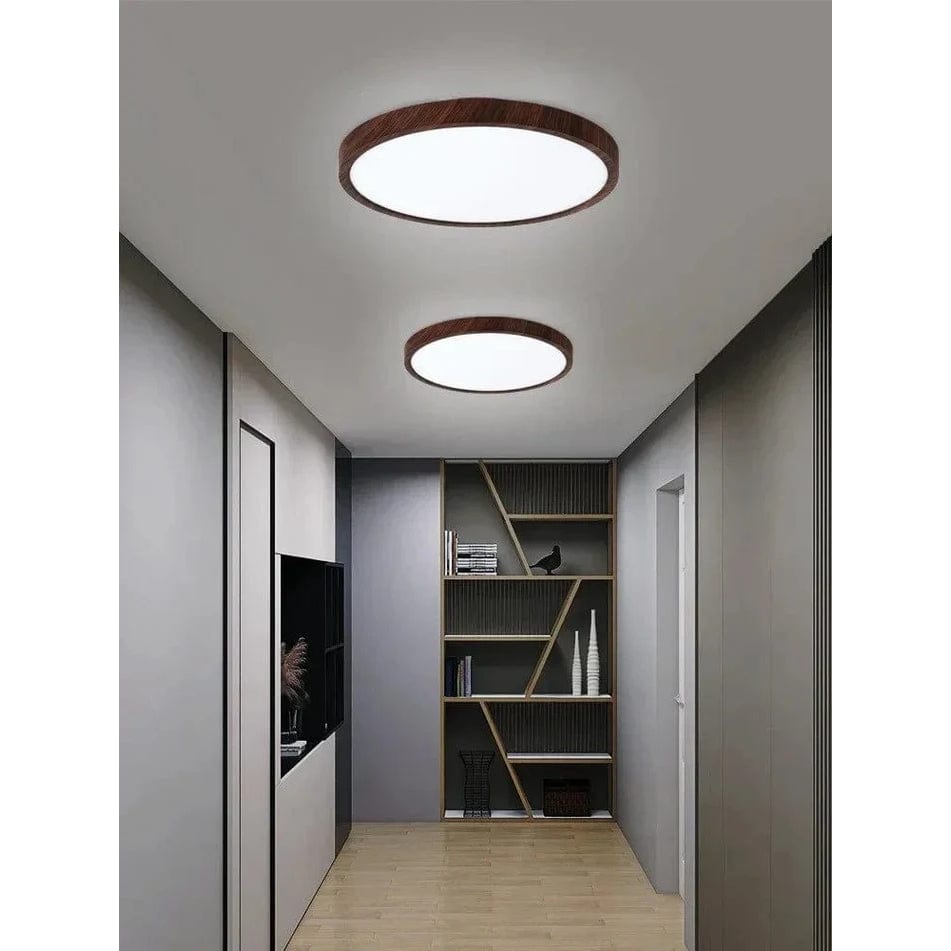 Avtoit | LED Ceiling Light | Ultrathin Wood Grain Design, Dustproof & Dimmable for Modern Interiors