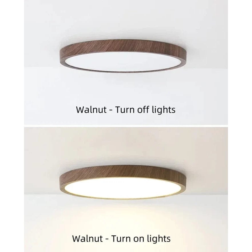 Avtoit | LED Ceiling Light | Ultrathin Wood Grain Design, Dustproof & Dimmable for Modern Interiors