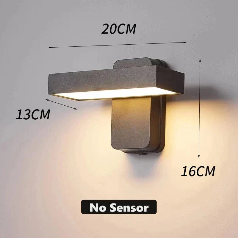 Avtoit | PIR Motion Sensor Outdoor Wall Light | IP65 Waterproof, Rotatable Design & Adjustable Length for Gardens and Entrances
