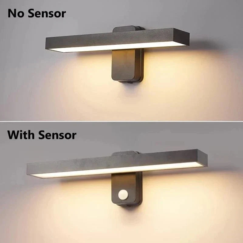 Avtoit | PIR Motion Sensor Outdoor Wall Light | IP65 Waterproof, Rotatable Design & Adjustable Length for Gardens and Entrances