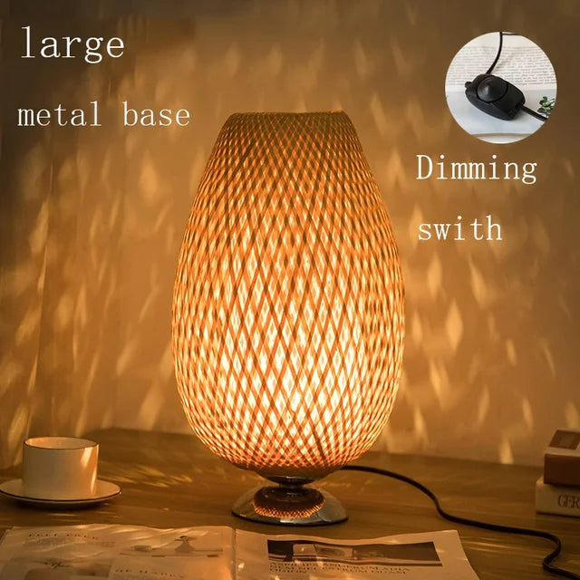 Avtoit | Vintage Bamboo Table Lamp - TimberGlow
