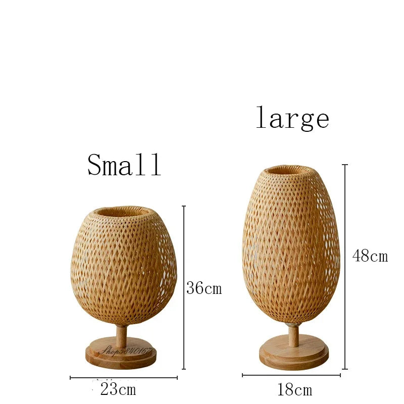 Avtoit | Vintage Bamboo Table Lamp - TimberGlow