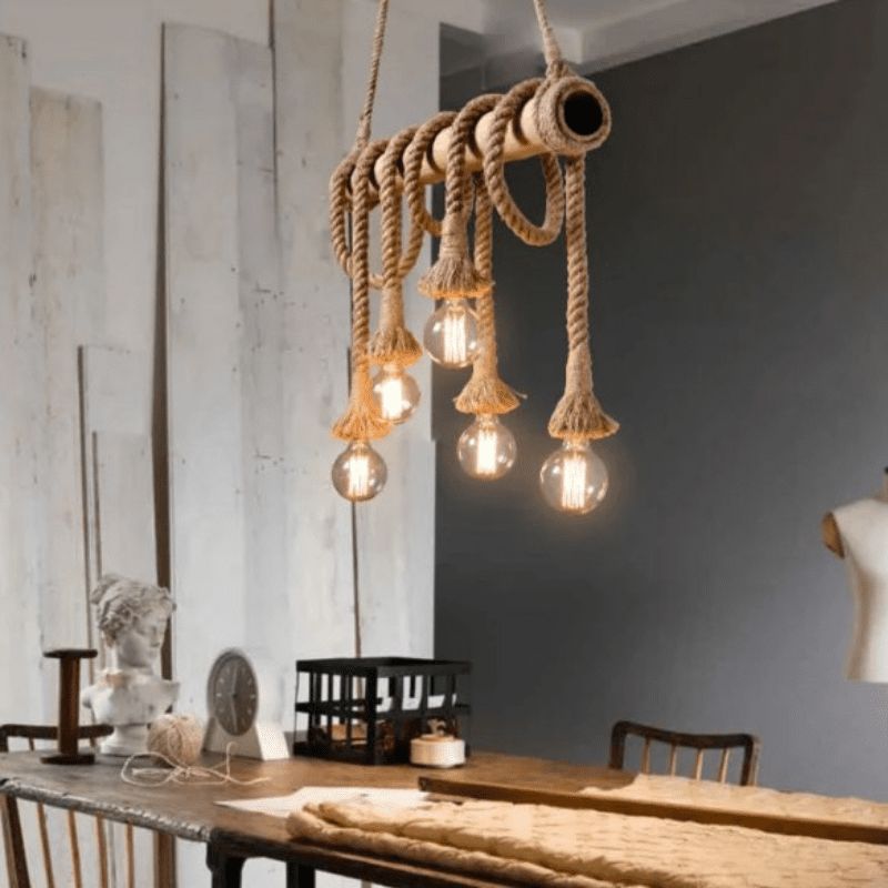Avtoit | Vintage Hemp Rope Pendant Light