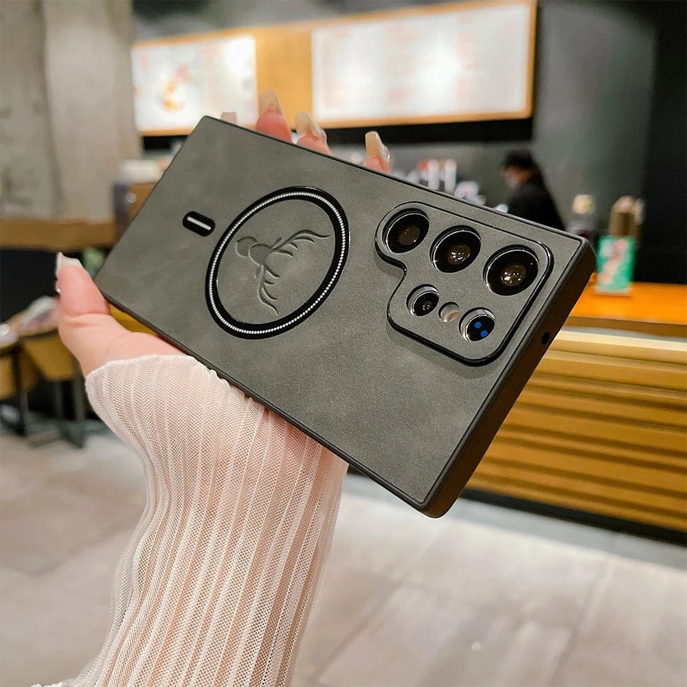 Avtoit | Leather Case for Samsung Phone | Magnetic Wireless Charging Case