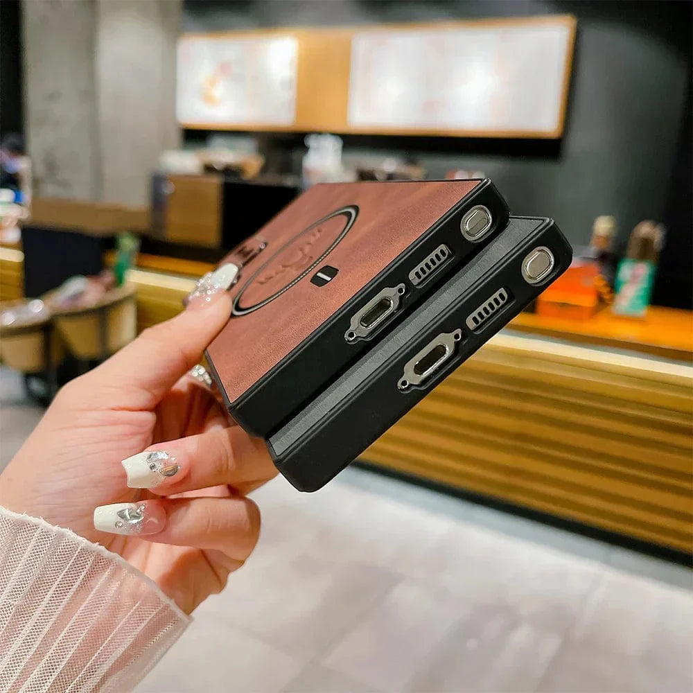 Avtoit | Leather Case for Samsung Phone | Magnetic Wireless Charging Case