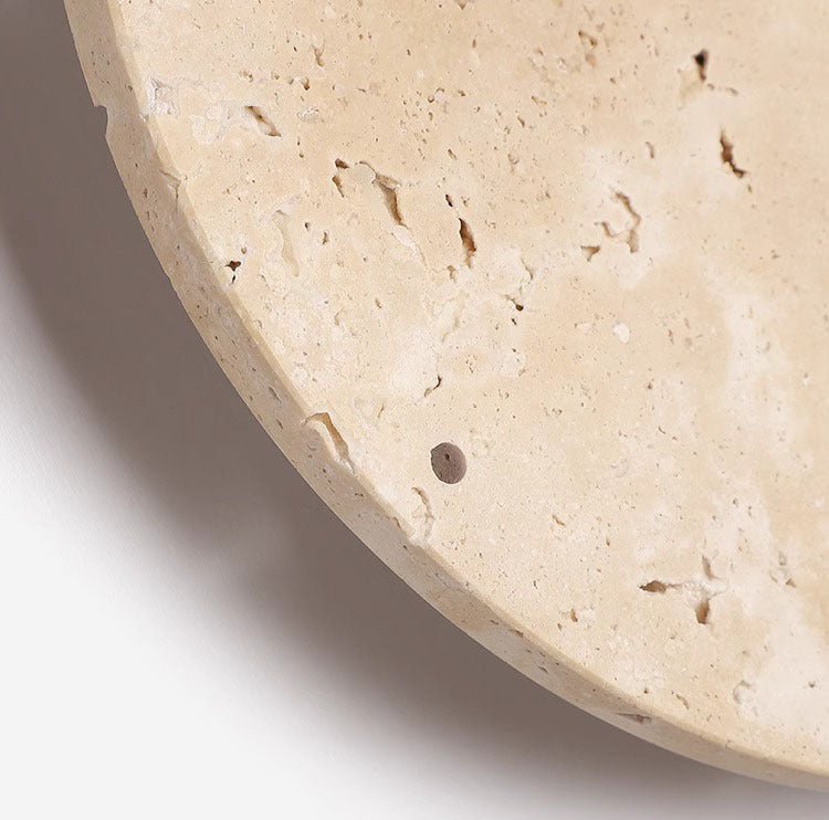 Avtoit | Awaken your space with the Wabi-sabi wall clock made of travertine