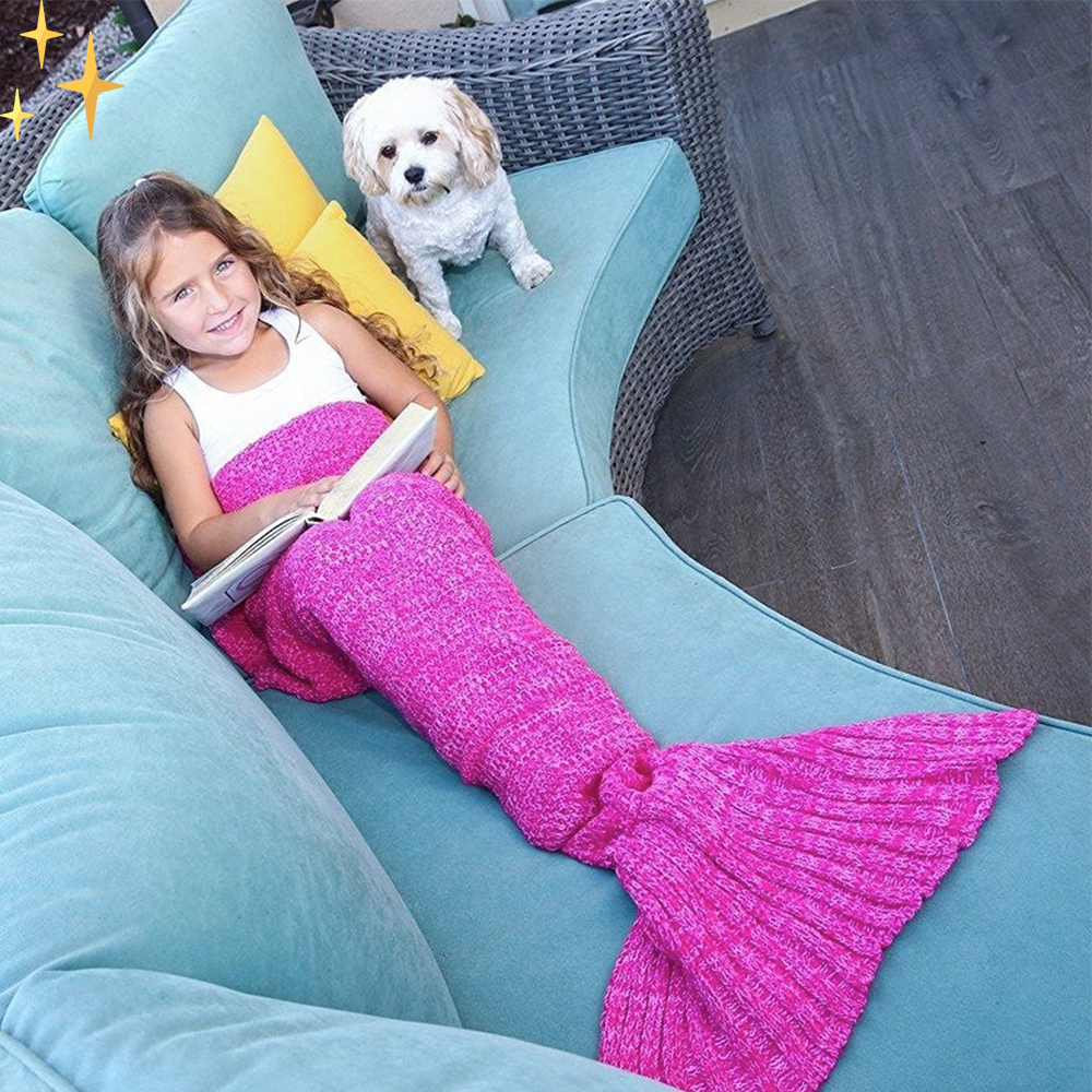 Avtoit | Warm Knitted Mermaid Tail Blanket - MermaidDreams