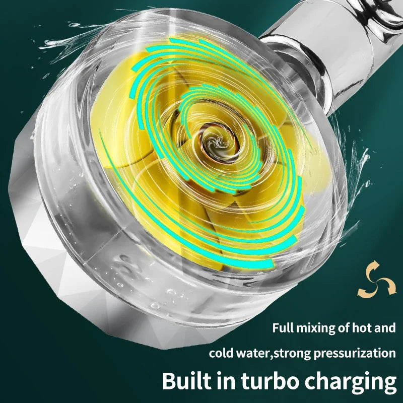 Avtoit | Water-Saving Shower Head with 360° Rotation - AquaTurbo