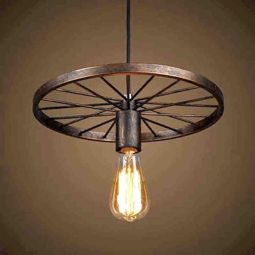 Avtoit | Retro-Style-Wheel-Pendant-Light