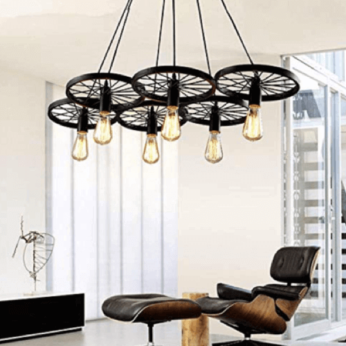 Avtoit | Retro-Style-Wheel-Pendant-Light