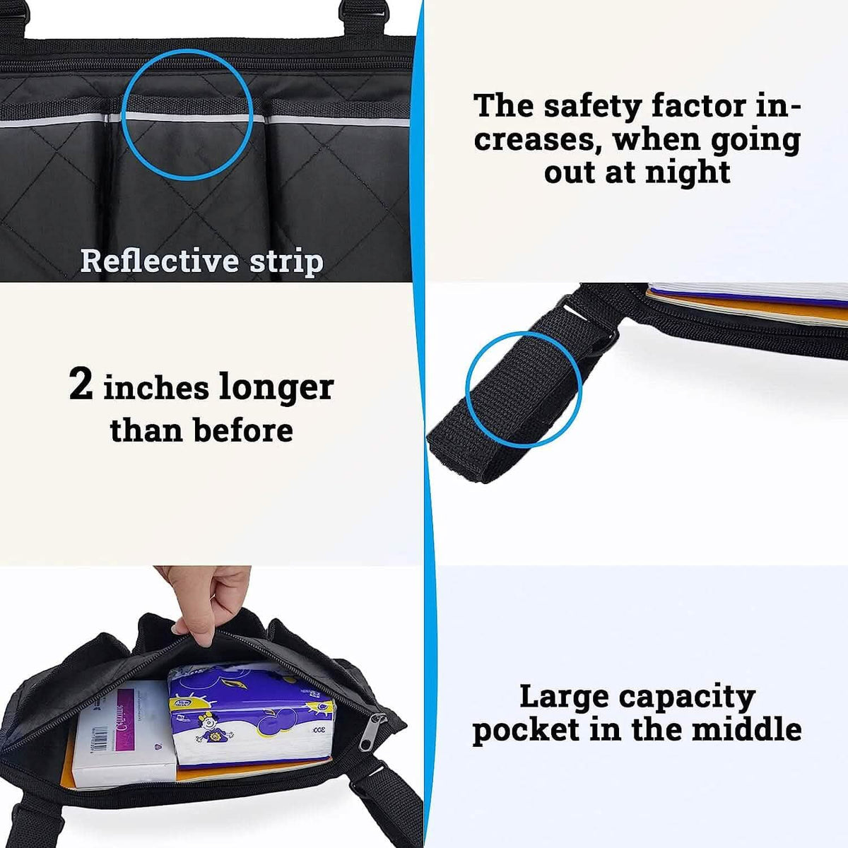 Avtoit | Wheelchair Armrest Organizer Bag