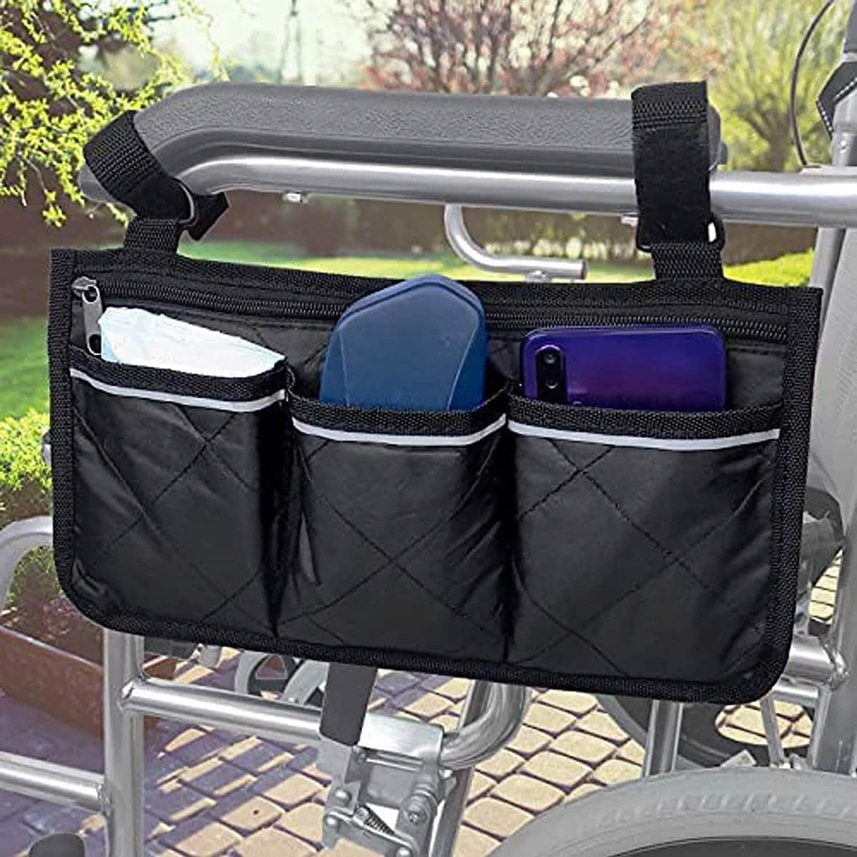 Avtoit | Wheelchair Armrest Organizer Bag