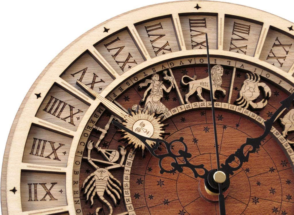 Avtoit | Zodiac Signs Wooden Wall Clock