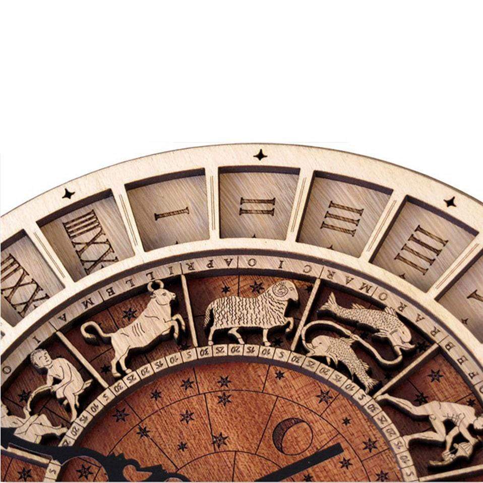 Avtoit | Zodiac Signs Wooden Wall Clock