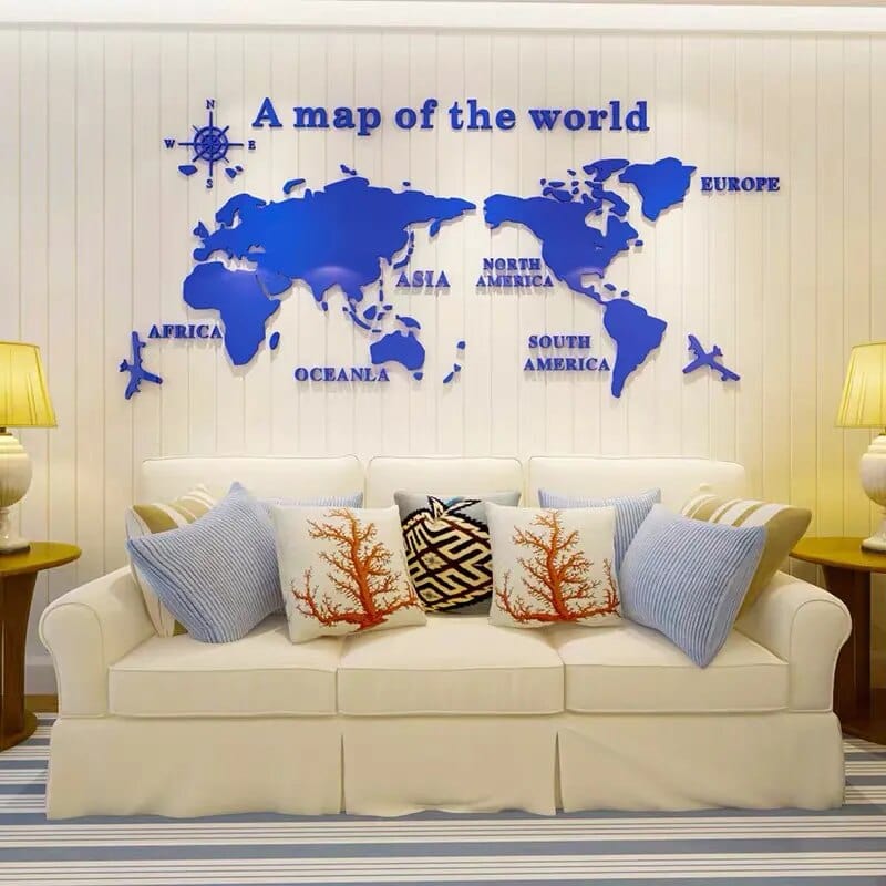 Avtoit | 3D World Map Wall Sticker