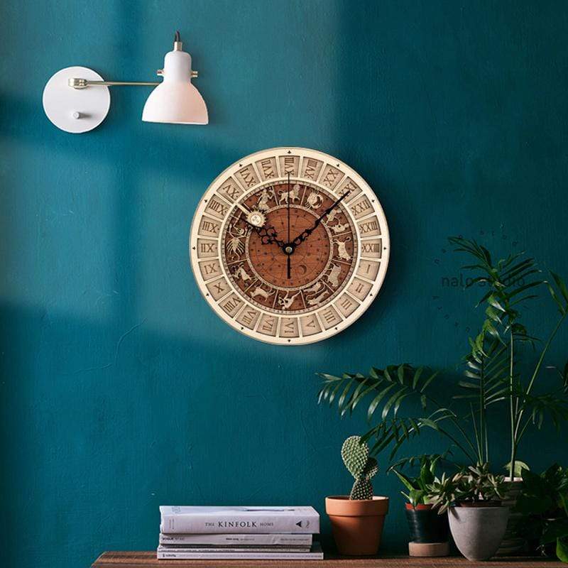 Avtoit | Zodiac Signs Wooden Wall Clock
