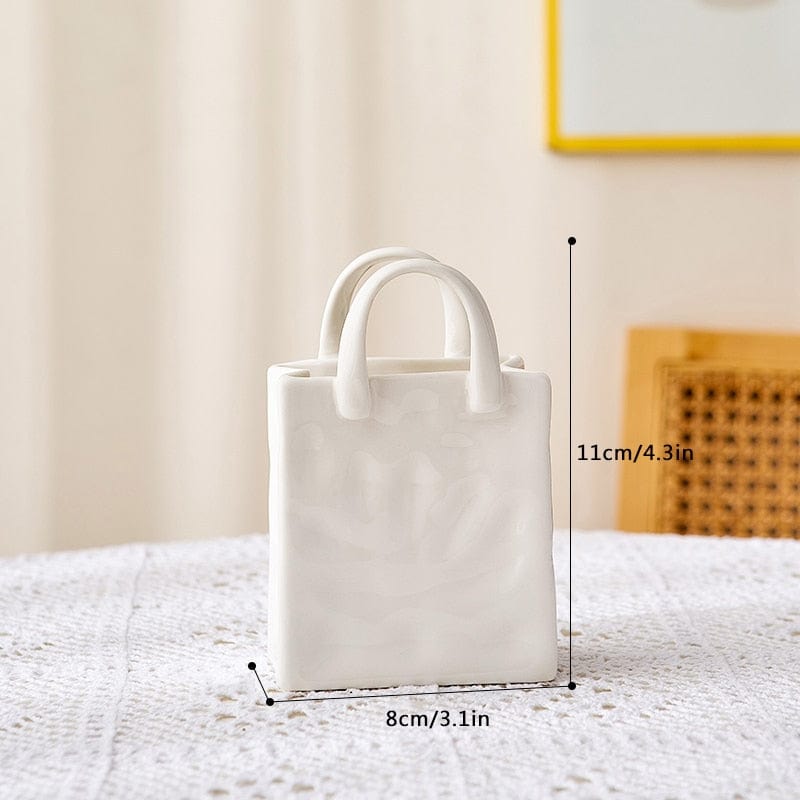 Avtoit | White Bag Porcelain Vase