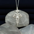 Avtoit | Lotus Unalome Yoga Necklace