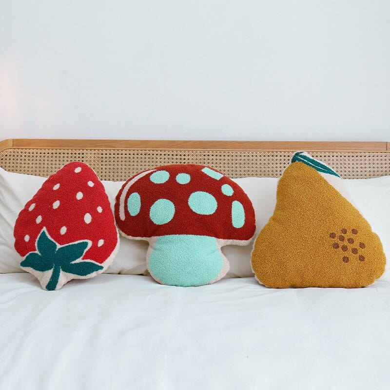 Avtoit | Mushroom, Pear and Strawberry Cushion