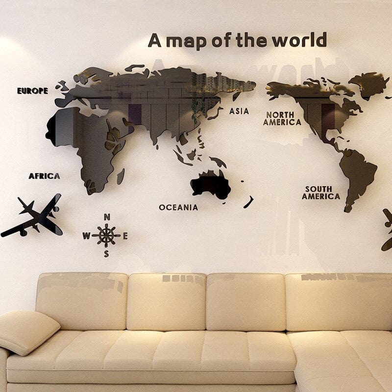 Avtoit | 3D World Map Wall Sticker