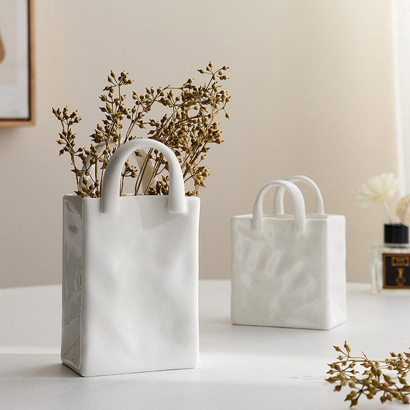 Avtoit | White Bag Porcelain Vase