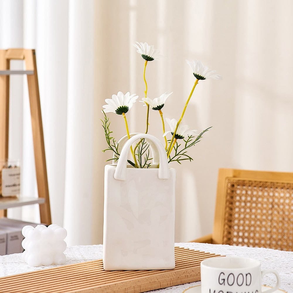 Avtoit | White Bag Porcelain Vase