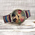Avtoit | Wise Retro Watch with Denim Canvas Strap – Unisex Vintage Style Wristwatch