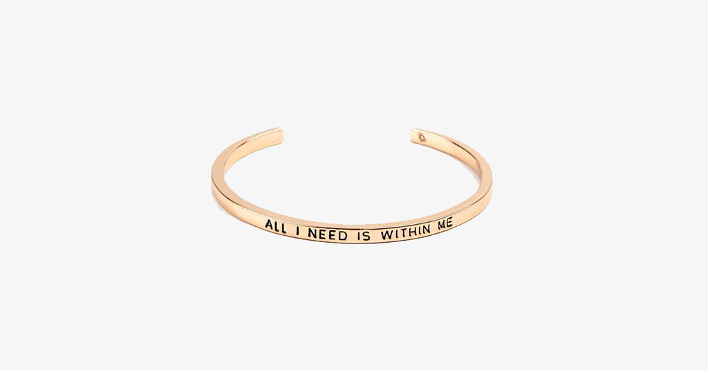 Avtoit | Beautiful Cuff Bangle Bracelet with motivating quote