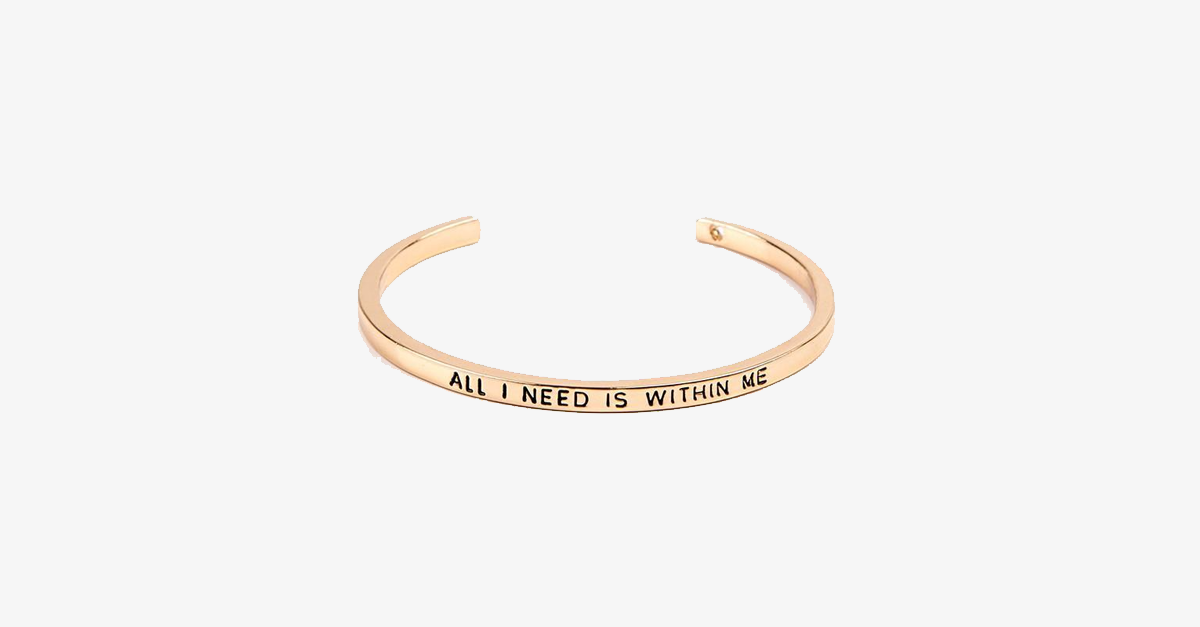Avtoit | Beautiful Cuff Bangle Bracelet with motivating quote