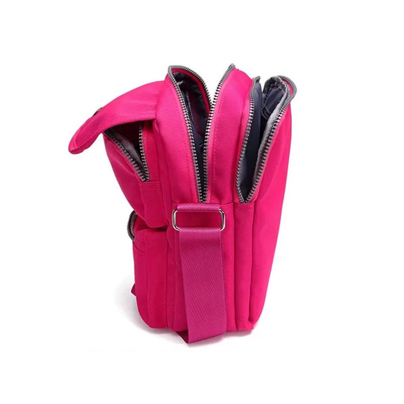 Women’s Waterproof Nylon Crossbody Shoulder Bag with 6 Pockets