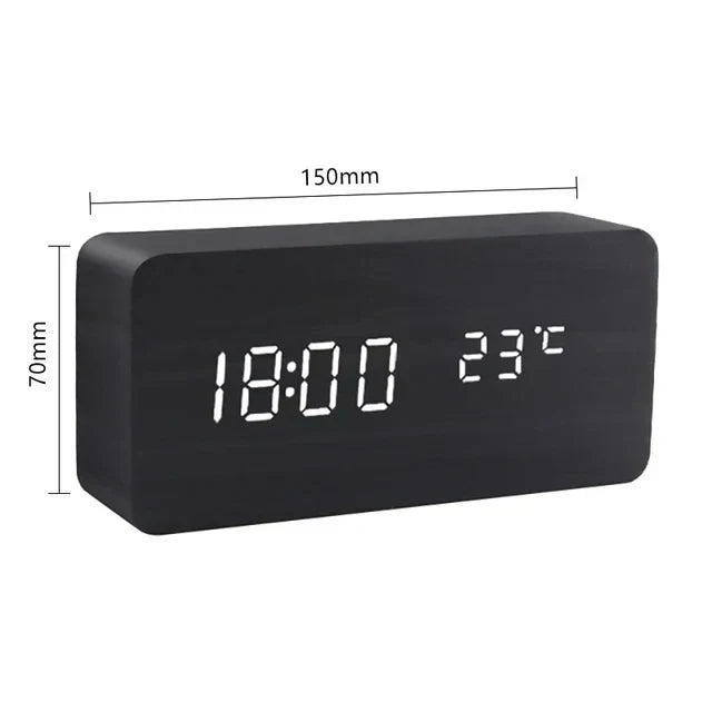 Avtoit | Wooden LED Clock with Voice Control - EcoClock