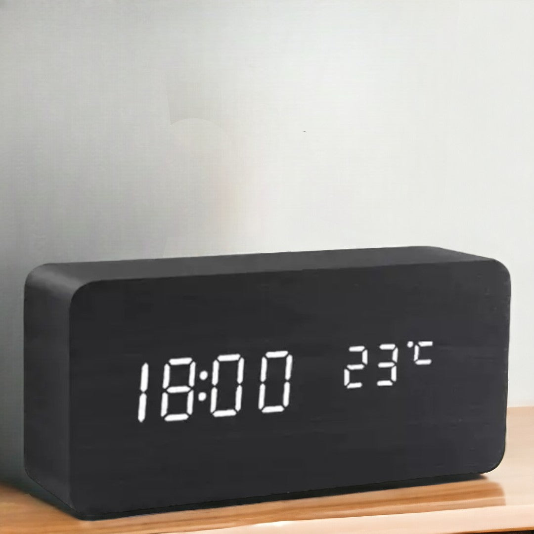Avtoit | Wooden LED Clock with Voice Control - EcoClock