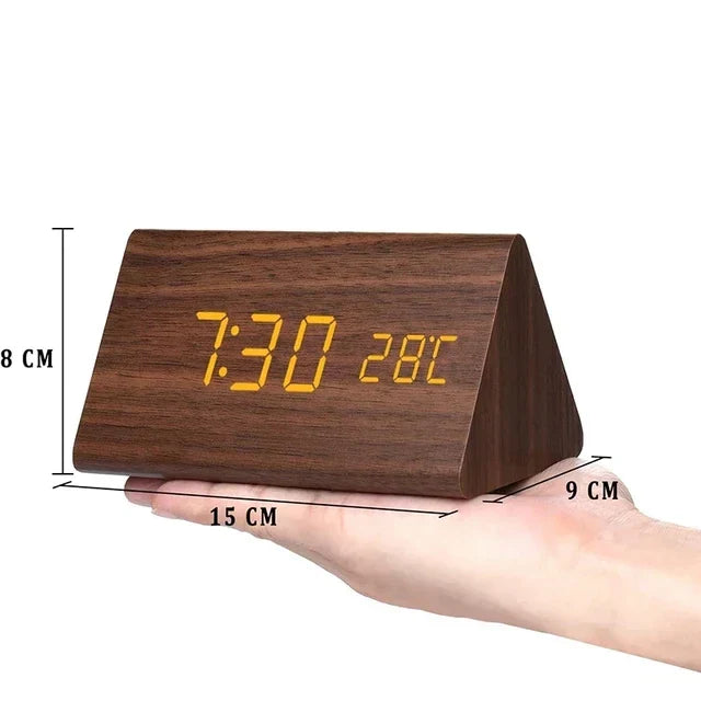 Avtoit | Wooden LED Clock with Voice Control - EcoClock
