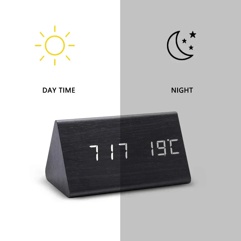 Avtoit | Wooden LED Clock with Voice Control - EcoClock
